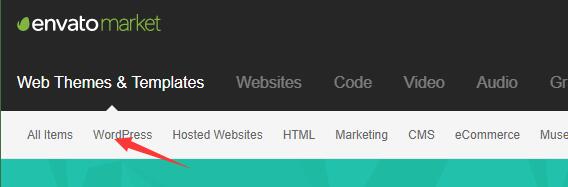 themeforest找到wordpress模板