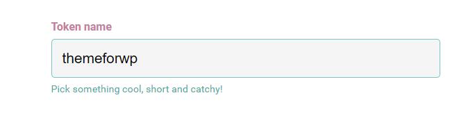 themeforest设置token name