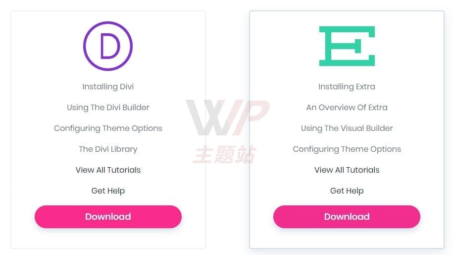 下载divi主题和Extra主题