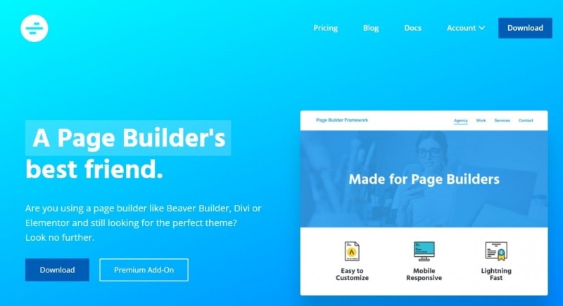 Page Builder Framework主题